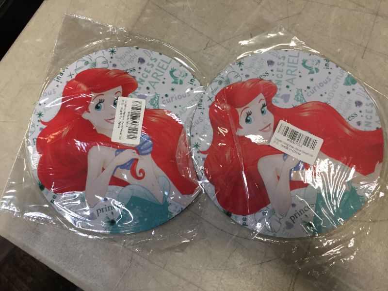 Photo 2 of Computer Gaming Mouse Pad Non-Slip Rubber Material Round Mat for Office and Home Laptop Desktop Mousepad (8 Inch) - Disney Princess Mermaid Ariel 2 Pack