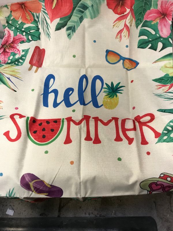 Photo 1 of " Hello summer " decoration 28 inch by 40 inch 