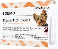 Photo 1 of  Solimo Flea and Tick Topical Treatment for Dogs, For Small Dogs (5-22 pounds)