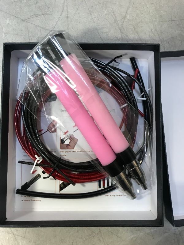 Photo 1 of Pink speed jump rope with weight 