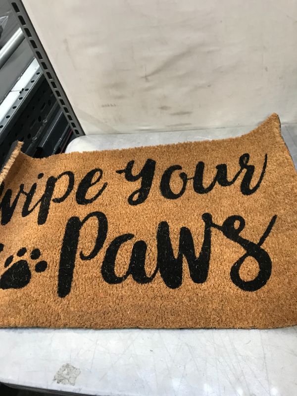 Photo 2 of 17 inch by 30 inch wipe your paws doormat - item is dirty 