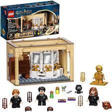 Photo 1 of LEGO Harry Potter Hogwarts: Polyjuice Potion Mistake 76386 Bathroom Building Kit with Minifigure Transformations; new 2021 (217 pieces) - damaged box 