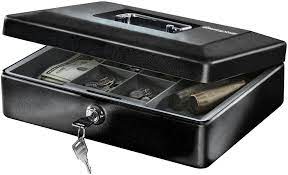 Photo 1 of 
SentrySafe CB-12 Cash Box with Money Tray and Key Lock 0.21 cu Feet, Black 