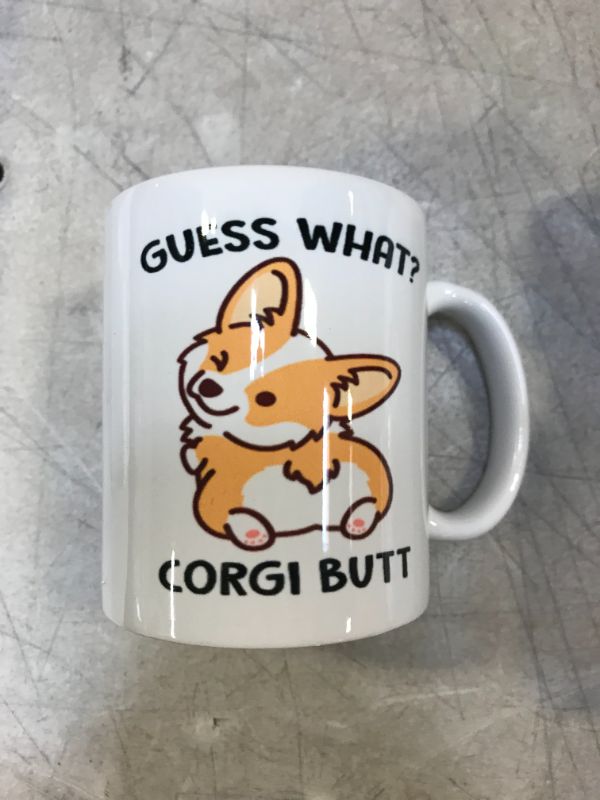 Photo 2 of " guess what corgi butt " mug 