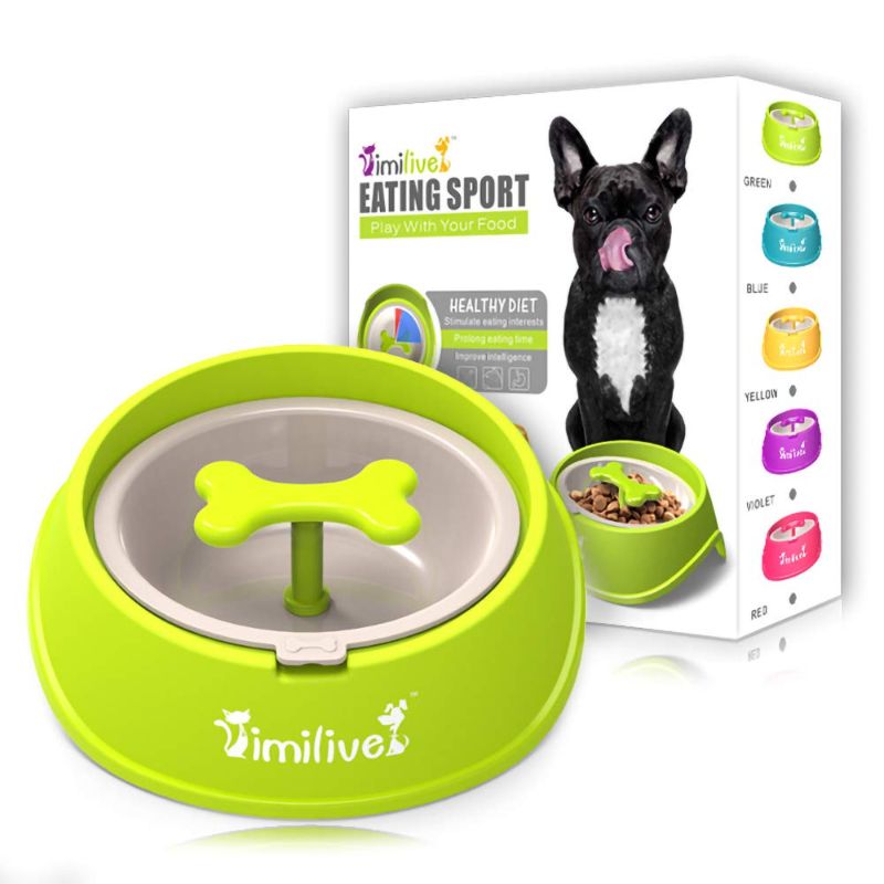 Photo 1 of AINAAN Dog Feeder Slow Eating Pet Bowl Eco-Friendly Durable Non-Toxic Preventing Choking Healthy Design ?Green?