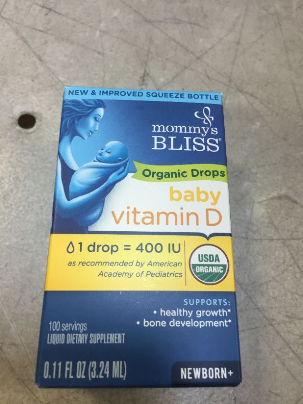 Photo 2 of Organic Baby Vitamin D Drops 100 Servings (EXP 11/2022)
