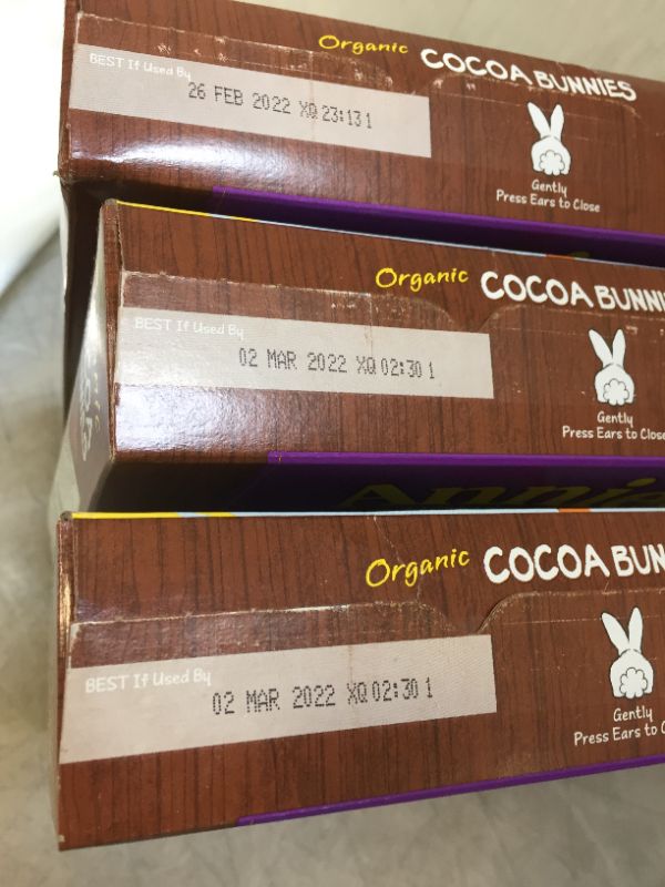 Photo 3 of Annie's Organic Cocoa Bunnies Breakfast Cereal, 10 oz (3 boxes)
Freshest by: 3/2/2022