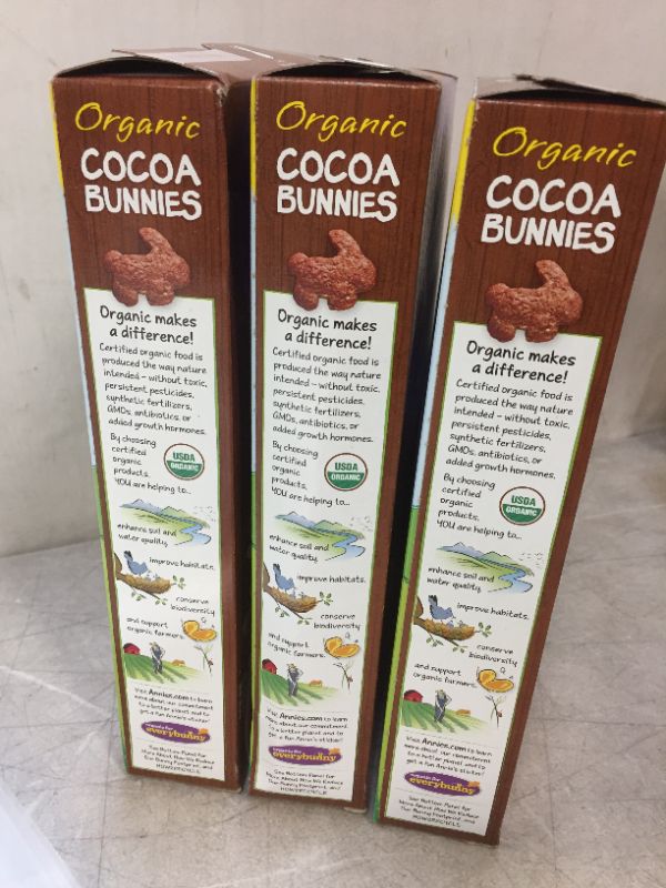 Photo 2 of Annie's Organic Cocoa Bunnies Breakfast Cereal, 10 oz (3 boxes)
Freshest by 3/2022