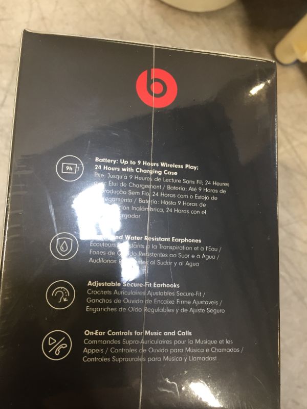 Photo 4 of Powerbeats Pro Wireless Earphones - Apple H1 Headphone Chip, Class 1 Bluetooth, 9 Hours of Listening Time, Sweat Resistant Earbuds, Built-in Microphone - Navy
Sealed - see pic