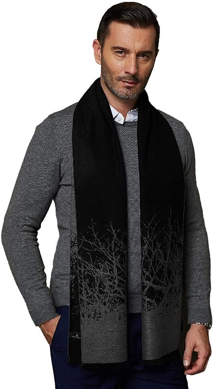 Photo 1 of CUDDLE DREAMS Men's Silk Scarves, 100% Mulberry Silk Brushed, Luxuriously Soft (Abstract Design Black Gray)
Brand: CUDDLE DREAMS