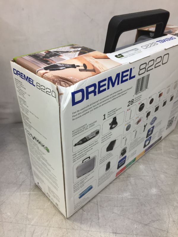 Photo 5 of *** STILL WITH ORIGINAL SEAL**** Dremel 8220-1/28 12-Volt Max Cordless Rotary Tool Kit- Engraver, Sander, and Polisher- Perfect for Cutting, Wood Carving, Engraving, Polishing, and Detail Sanding- 1 Attachment & 28 Accessories
