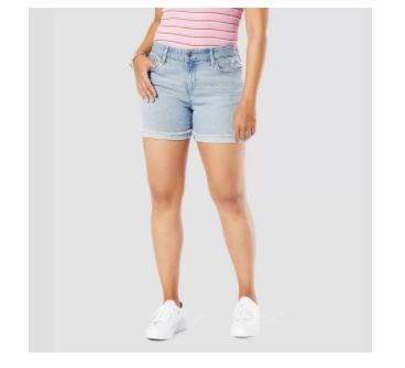 Photo 1 of DENIZEN from Levi's Women's Mid-Rise 5" Jean Shorts - Hype 6