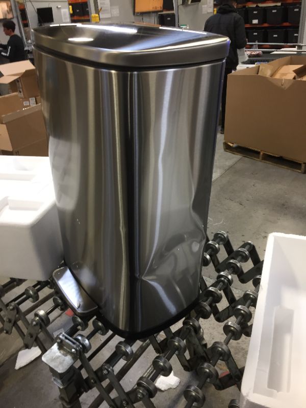 Photo 4 of iTouchless SoftStep 13.2 Gallon Stainless Steel Step Trash Can