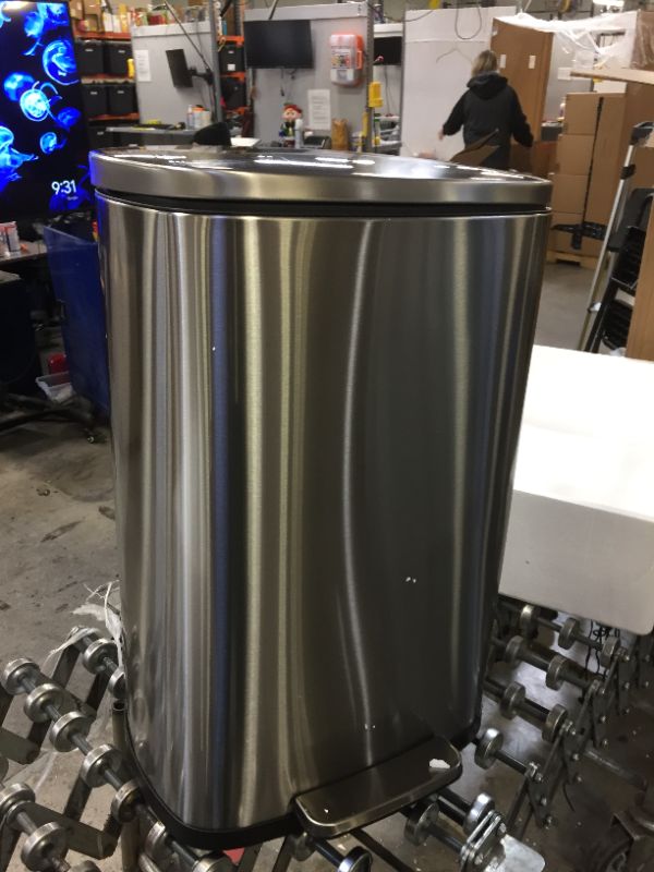 Photo 3 of iTouchless SoftStep 13.2 Gallon Stainless Steel Step Trash Can