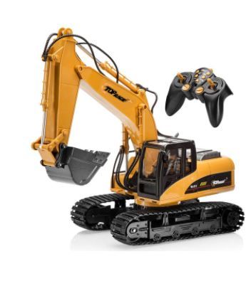 Photo 1 of top race 15 channel full functional professional rc excavator, remote control construction tractor ~metal shovel~ (tr-211)
