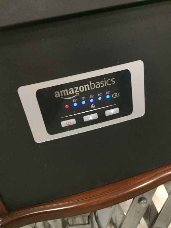 Photo 2 of Amazon Basics Portable Eco-Smart Space Heater - Wood
