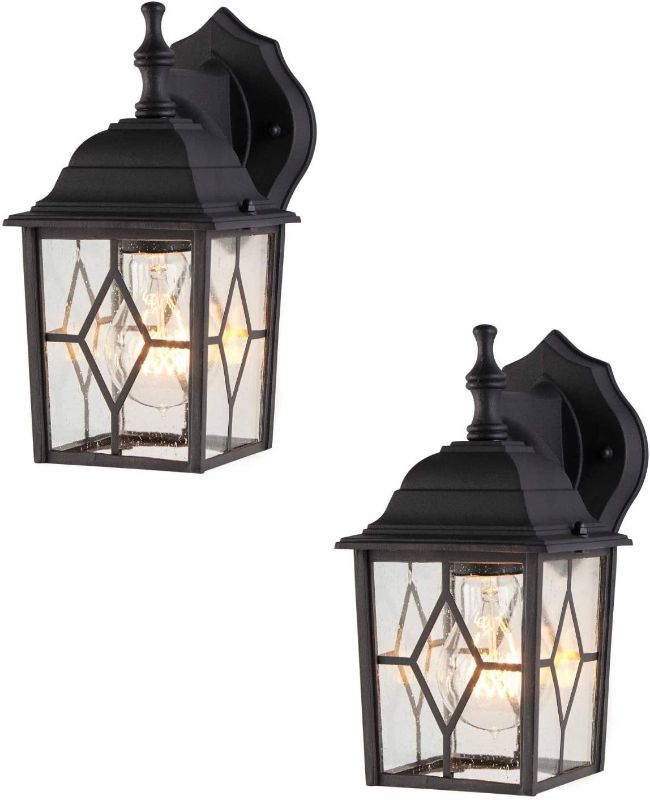 Photo 1 of NOMA 2-Pack Outdoor Wall Lantern Waterproof Outdoor Down-Facing Exterior Lights
