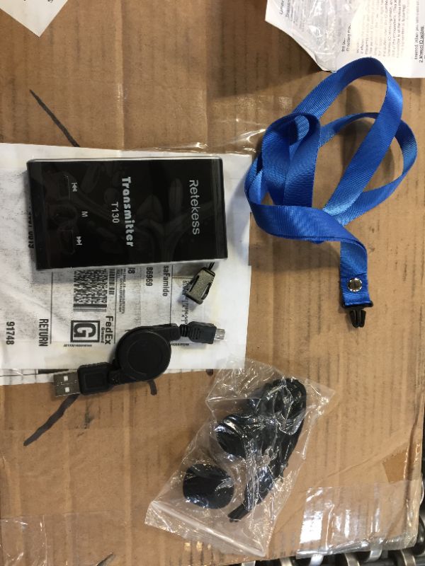 Photo 3 of Retekess T130 Wireless Tour Guide Transmitter,Lavalier Microphone,99 Channel,Church Translation Transmitter for Interpretation Training Court
