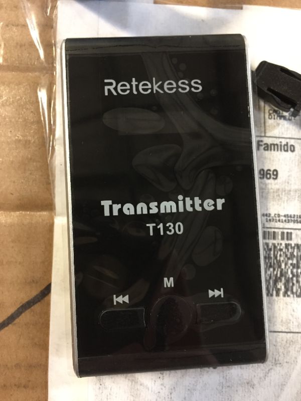 Photo 1 of Retekess T130 Wireless Tour Guide Transmitter,Lavalier Microphone,99 Channel,Church Translation Transmitter for Interpretation Training Court
