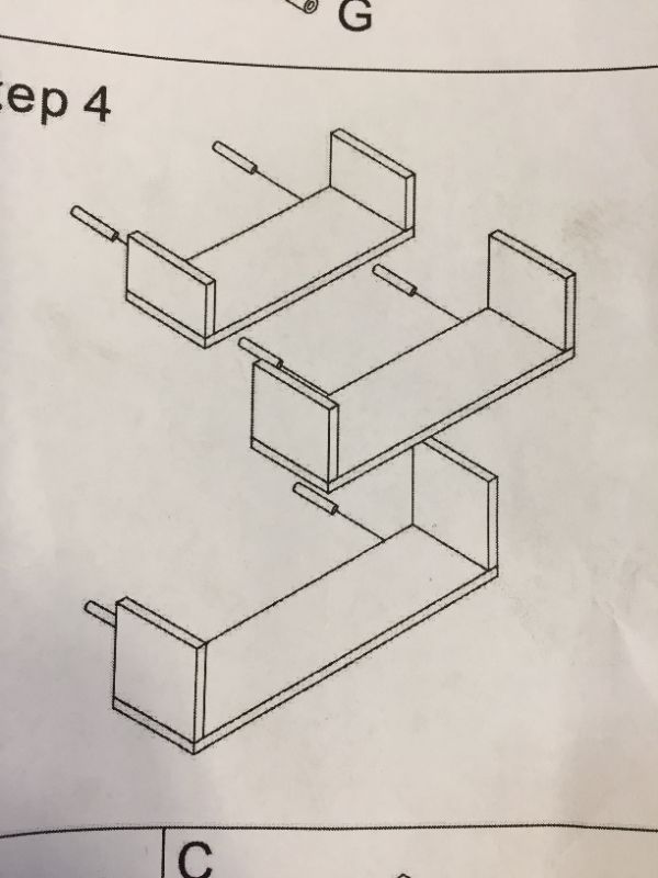 Photo 1 of 2 PACKS OF ORANGE FLOATING SHELVE KITS(6 SHELVES IN TOTAL)