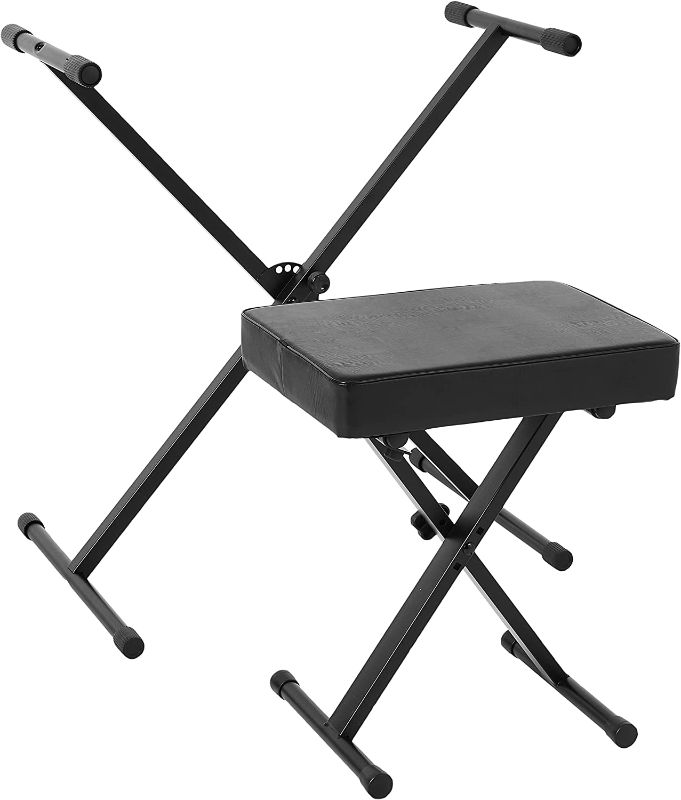Photo 1 of World Tour Single X Keyboard Stand and Deluxe Bench Package
