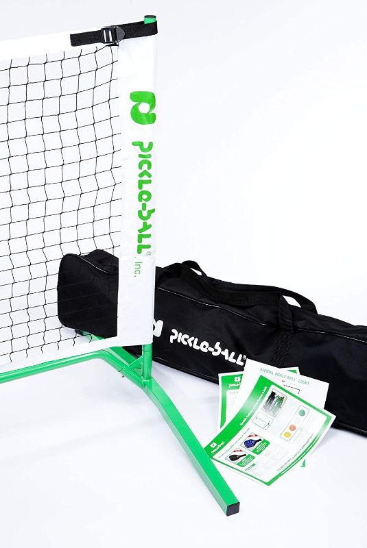 Photo 1 of 3.0 Portable Pickleball Net System (Set Includes Metal Frame and Net in Carry Bag) | Durable and Easy to Assemble
