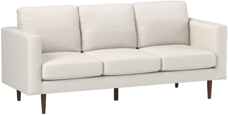 Photo 1 of Amazon Brand – Rivet Revolve Modern Upholstered Sofa Couch, 80"W, Linen
