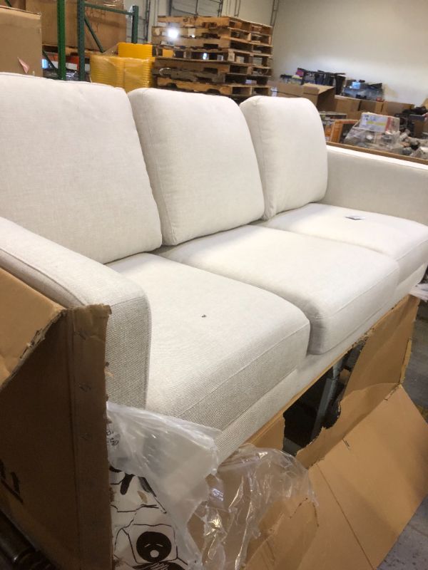 Photo 2 of Amazon Brand – Rivet Revolve Modern Upholstered Sofa Couch, 80"W, Linen
