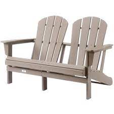 Photo 1 of Brown Plastic Adirondack Chair (Part number: EHACS-2101BN) dark gray
