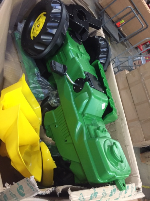 Photo 2 of rolly toys John Deere Pedal Tractor with Working Loader and Backhoe Digger, Youth Ages 3+