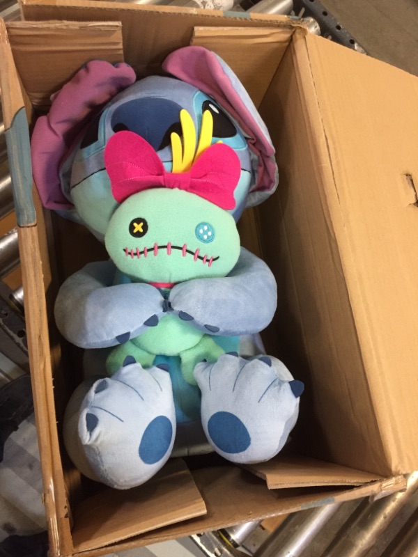 Photo 2 of Disney Classics 23 Inch Jumbo Plush with Lil Friend, Stitch & Scrump from Disney's Lilo & Stitch, Stuffed Animal, Alien, by Just Play
