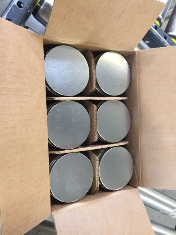 Photo 1 of 6 PACK 7oz CANDLE SCENT LAVENDER.  Letter "S" ON JARS