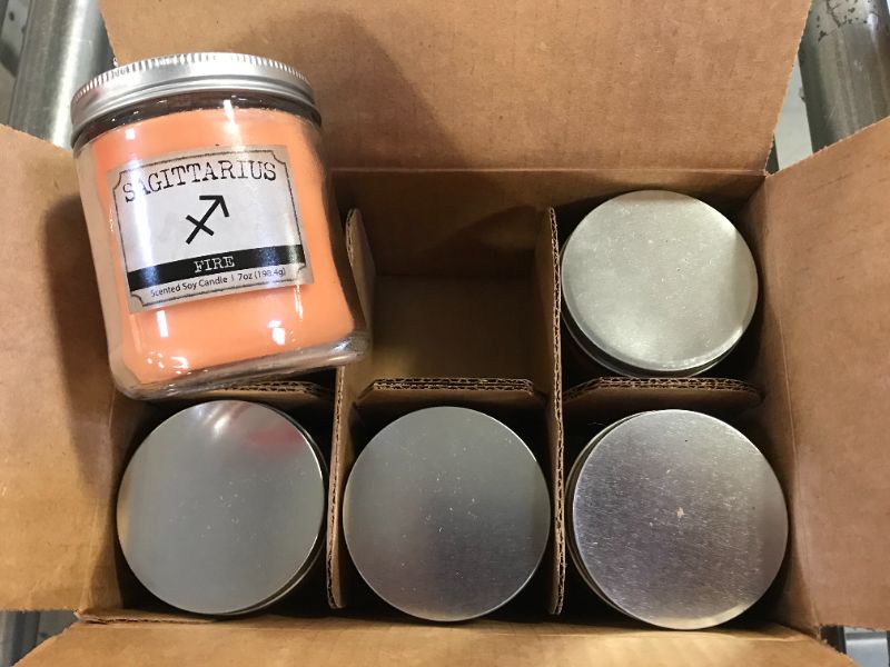 Photo 1 of SAGITTARIUS FIRE SCENTED SOY CANDLE- 7 OZ ( 6 PACK )