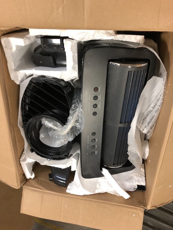 Photo 2 of Midea Duo 14,000 BTU(12,000 BTU SACC)Ultra Smart HE Inverter Portable Air Conditioner with Heater,Dehumidifier Fan Cools upto 550 sq.ft.works With Alexa/Google Assistant Includes Remote Control,Black
