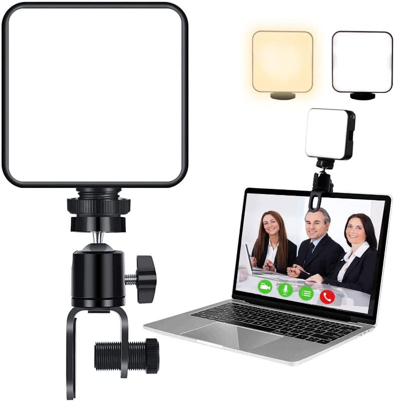 Photo 1 of **new brand factory sealed**Video Conference Lighting Kit, Dimmable & Rechargeable Laptop Webcam Lighting with Clip, Computer Light for Video Conferencing, Zoom Meeting, Streaming, Photography, Vlogging, Makeup, Live Stream
