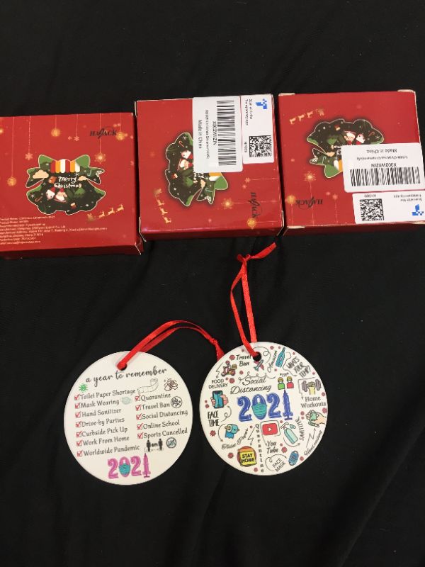 Photo 1 of 4 pack 2021 Christmas ordainments 