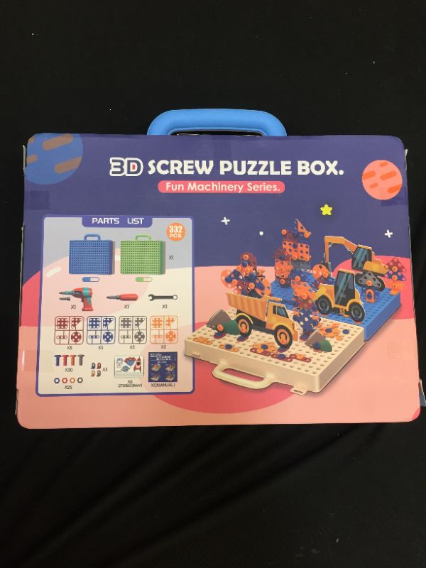 Photo 1 of 3D Screw puzzle box fun machinery series 332 pcs ( factory sealed ) 