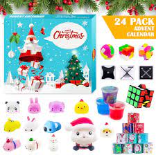 Photo 1 of Advent Calendar Christmas Countdown Calendar, 24 PCS Fidget Relief Stress Toys for Count Down Xmas Holiday Party Favor Kids Adults Challenge