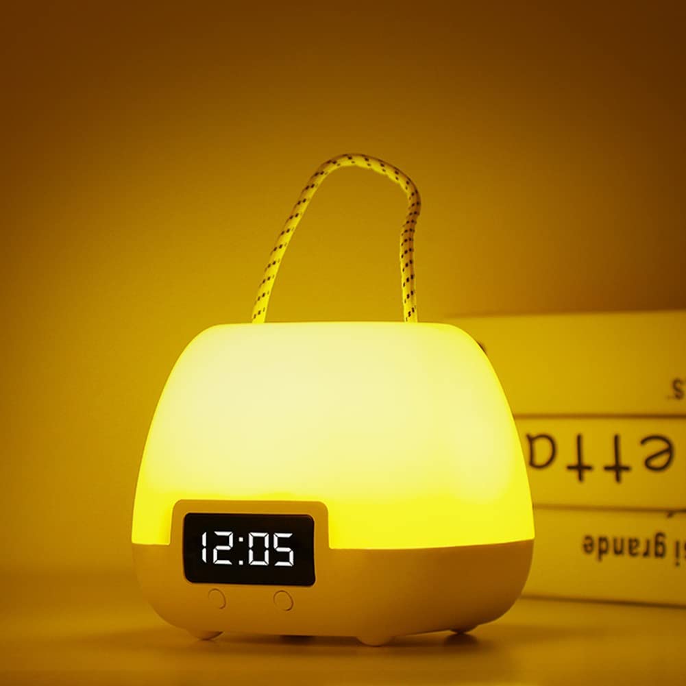 Photo 1 of  Rechargeable Night Light for Kids Room, Dimmable Remote Control LED Lamp with Handle for Bedroom Bedside Nursery Nursing Table Lamp USB Port Kids Night Light with Timer
