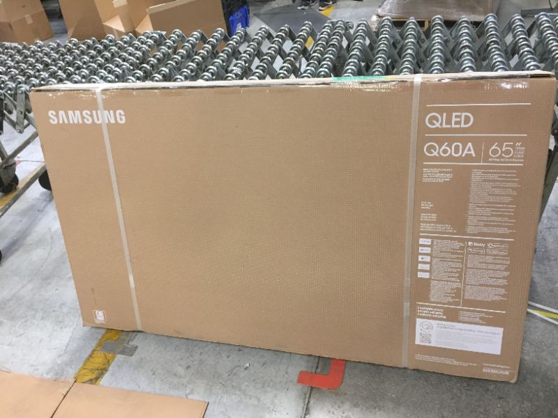 Photo 1 of SAMSUNG 65-Inch Class QLED Q60A Series - 4K UHD Dual LED Quantum HDR Smart TV with Alexa Built-in (QN65Q60AAFXZA, 2021 Model)
