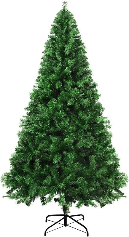 Photo 1 of Christmas Tree 7.5ft - Mupera Artificial Christmas Tree, Fake Christmas Tree (2021 New), 1400 Branch Tips, PVC Xmas Pine Tree for Home, Office, Shopping Center, Party/Holiday Decoration Gift Use
