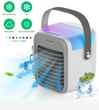 Photo 1 of Portable Air Conditioner Cooler Fan
  BlitzWolf®BW-FUN10 Portable Air Conditioner Cooler Fan with 4-in-1 Design, Powerful Cooling, 3 Speed Levels, Auto RGB, Portable Size and 2600mAh Battery