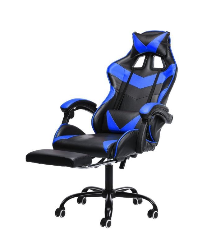 Photo 1 of Geepro gaming chair, executive chair, office chair, swivel chair, height adjustable with footrest, lying 150 degrees
