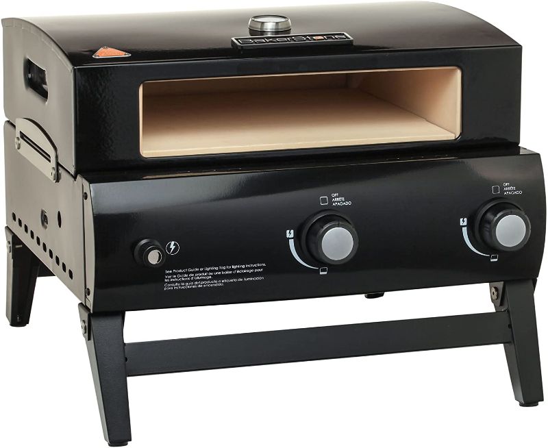 Photo 1 of BakerStone 9152403 Portable Gas Pizza Oven, Black