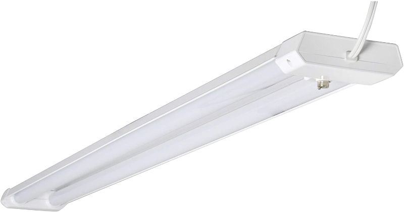 Photo 1 of SYLVANIA 4FT LED SHOPLIGHT, 42 Watts, 4000K color temp, Ultra, Slim Design, Direct Plug with Pull Chain, Application 3-in-1, Energy Star (61451)