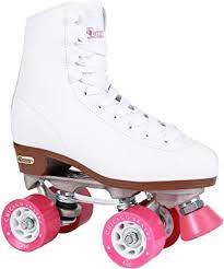 Photo 1 of CHICAGO Women's Classic Roller Skates - Premium White Quad Rink Skates SIZE 5
