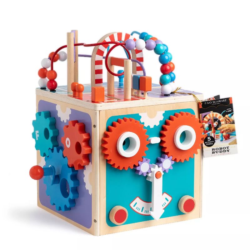 Photo 1 of FAO Schwarz Toy Wood Activity Cube
