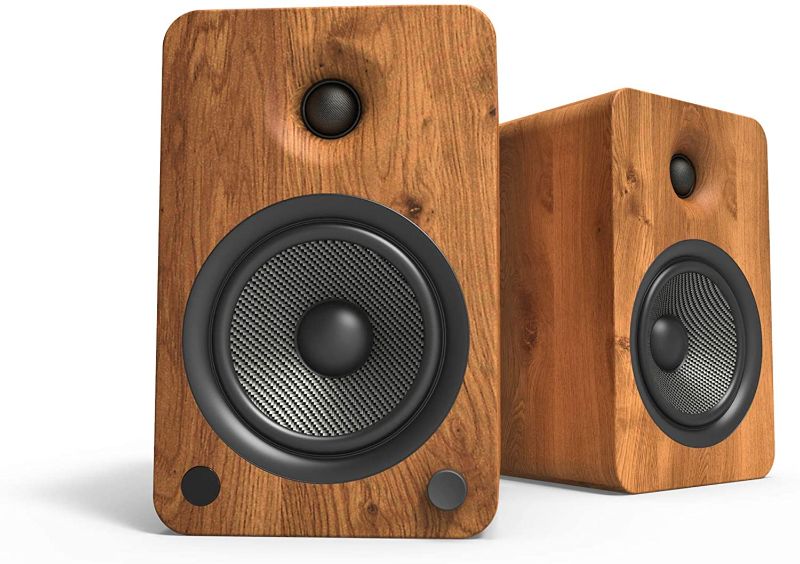 Photo 1 of Kanto YU6 Powered Bookshelf Speakers with Bluetooth and Phono Preamp | Walnut | Pair
