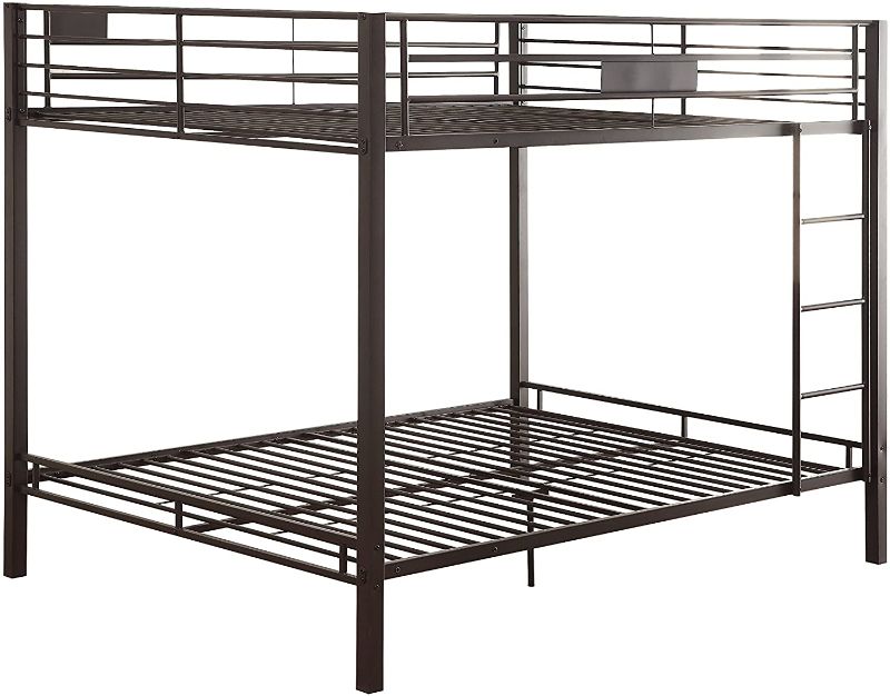 Photo 1 of ACME Limbra Queen Over Queen Metal Bunk Bed, Black Sand BOX 1 AND 2 
