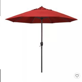 Photo 1 of 8' Aluminum Auto Tilt Crank Lift Patio Umbrella - California Umbrella
